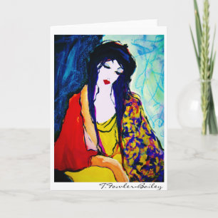 Laura's Beret by T. Fowler-Bailey Card