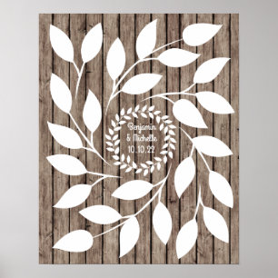 Laurel - 25 Signature Guest Book Alternative