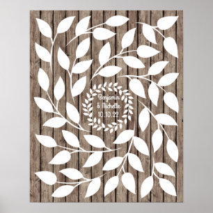 Laurel - 50 Signature Guest Book Alternative