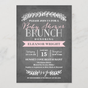 Laurel Brunch Baby Shower Invitation