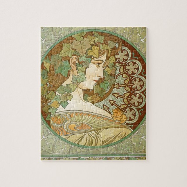 Laurel by Alphonse Mucha Jigsaw Puzzle (Vertical)
