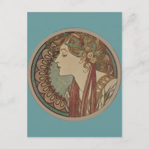 Laurel by Alphonse Mucha Postcard