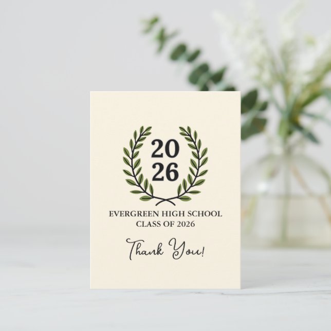Laurel Crest Class of 2026 Postcard (Standing Front)