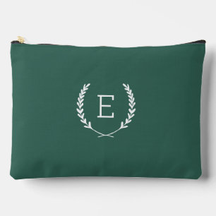 Laurel Crest Monogram Accessory Pouch