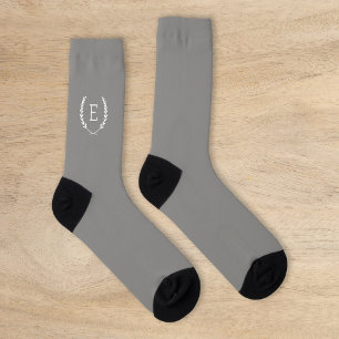 Laurel Crest Monogram Socks