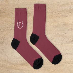 Laurel Crest Monogram Socks