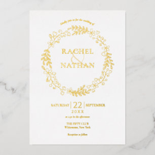 Laurel Garland Wedding Gold