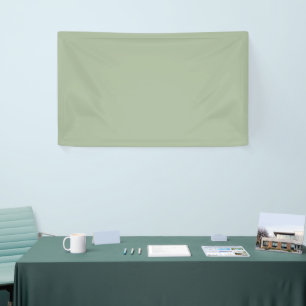 Laurel Green Solid Colour Banner