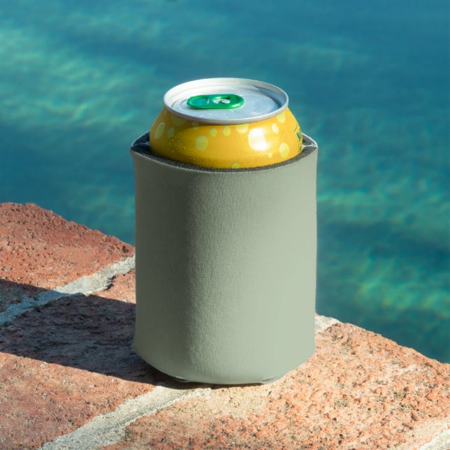 Laurel Green Solid Colour Can Cooler (In Situ Pool)
