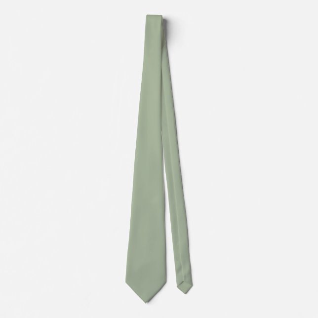 Laurel Green Solid Colour Tie (Front)