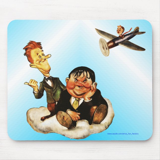 Laurel & Hardy Mouse Pad (Front)