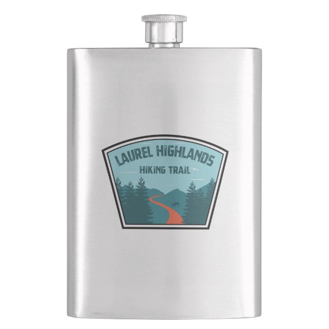 Laurel Highlands Hiking Trail Hip Flask (Front)