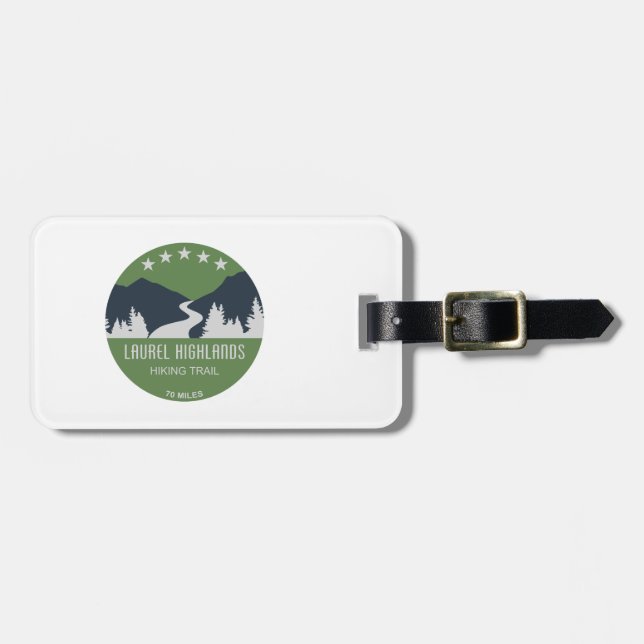 Laurel Highlands Hiking Trail Luggage Tag (Front Horizontal)
