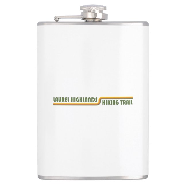 Laurel Highlands Hiking Trail Pennsylvania Hip Flask (Front)
