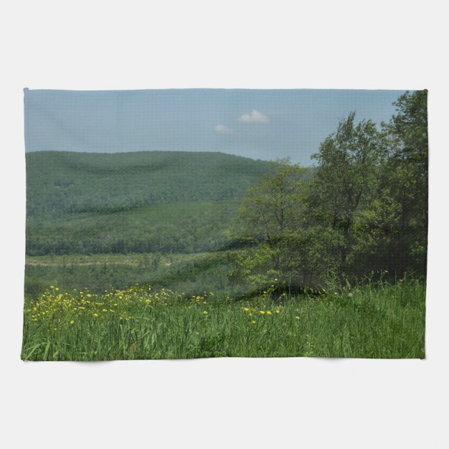 Laurel Highlands Pennsylvania Summer Photography Tea Towel (Horizontal)