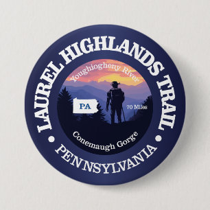 Laurel Highlands Trail (rd2) 7.5 Cm Round Badge