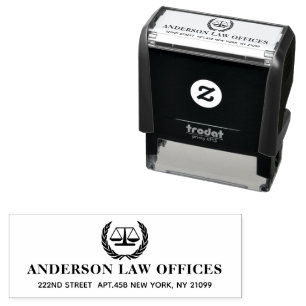 Laurel Justice Scale Self-inking Stamp