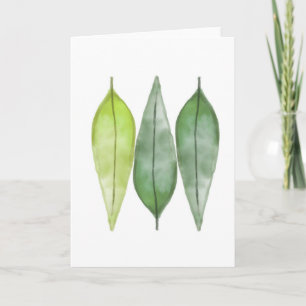 Laurel Leaf Blank Greeting Card