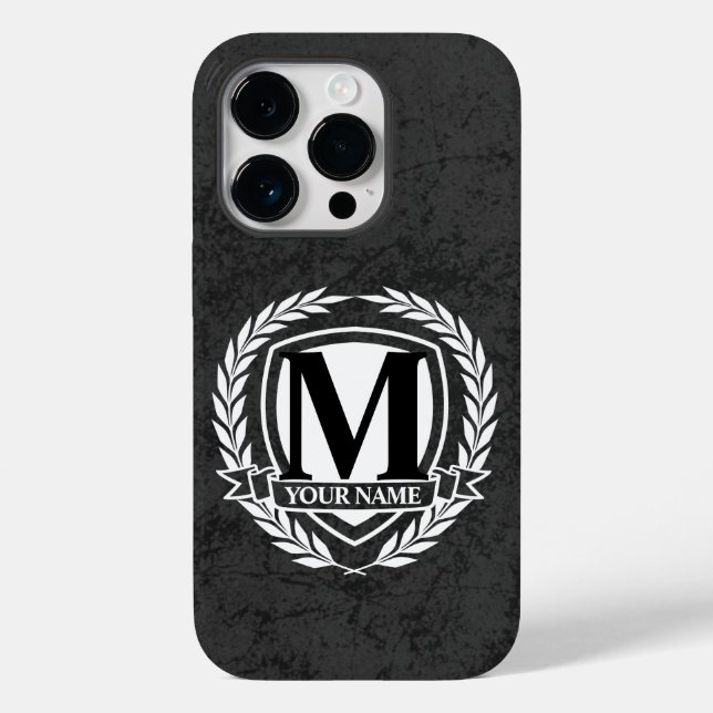 Laurel Monogram Design Case-Mate iPhone Case (Back)