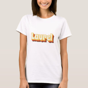 Laurel Retro Vintage Text T-Shirt