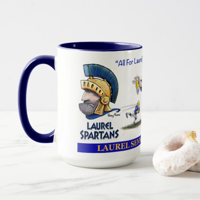 Laurel Senior High School Spartan Mug (With Donut)