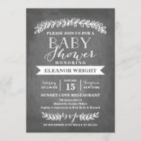 Laurel White | Baby Shower Invitation