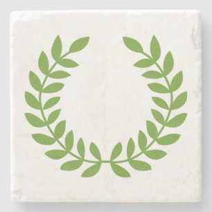 Laurel Wreath (Ancient Greek Symbol) Stone Coaster