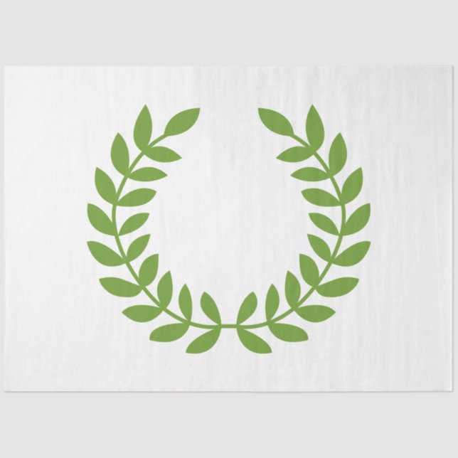 Laurel Wreath (Ancient Greek Symbol) Tissue Paper (Front)