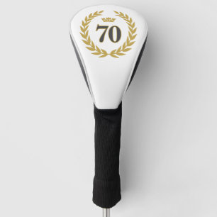 Laurel Wreath and Crown 70th Birthday Golf Head Cover