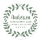 Laurel Wreath Green & White Return Address Labels