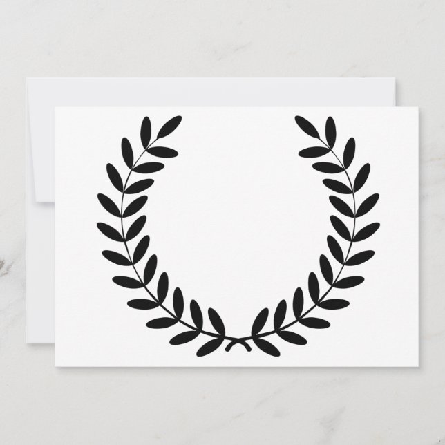 Laurel Wreath Invitations (Front)