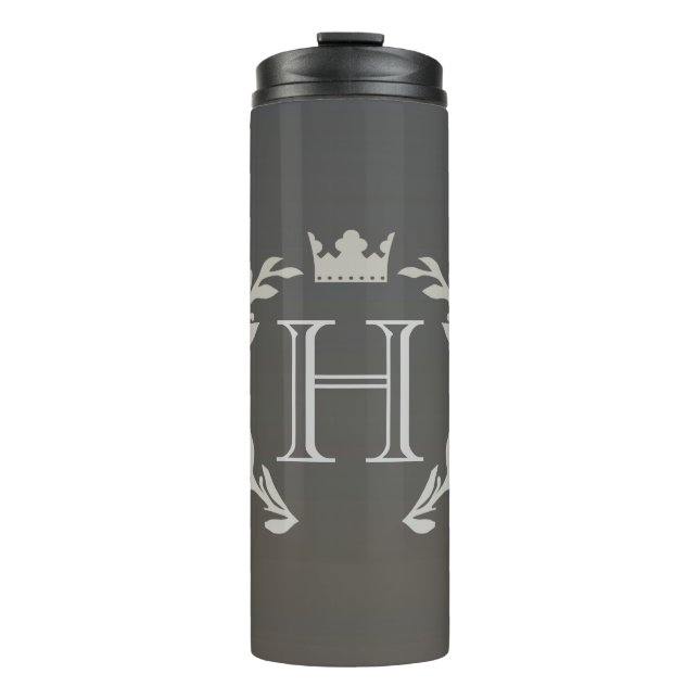Laurel Wreath Monogram Thermal Tumbler (Front)