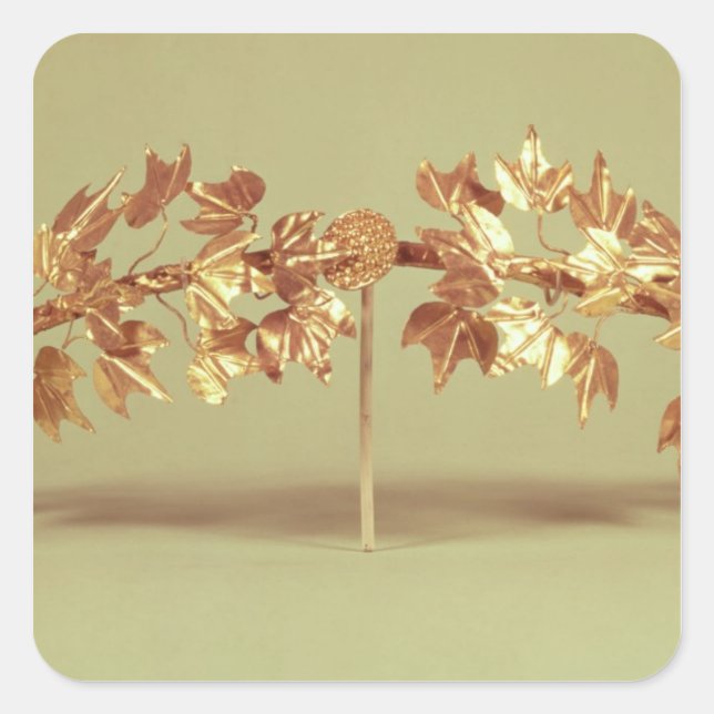 Laurel wreath, Mycenae Square Sticker (Front)