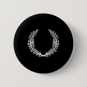 Laurel Wreath Tattoo Art For Winners At The Award 6 Cm Round Badge