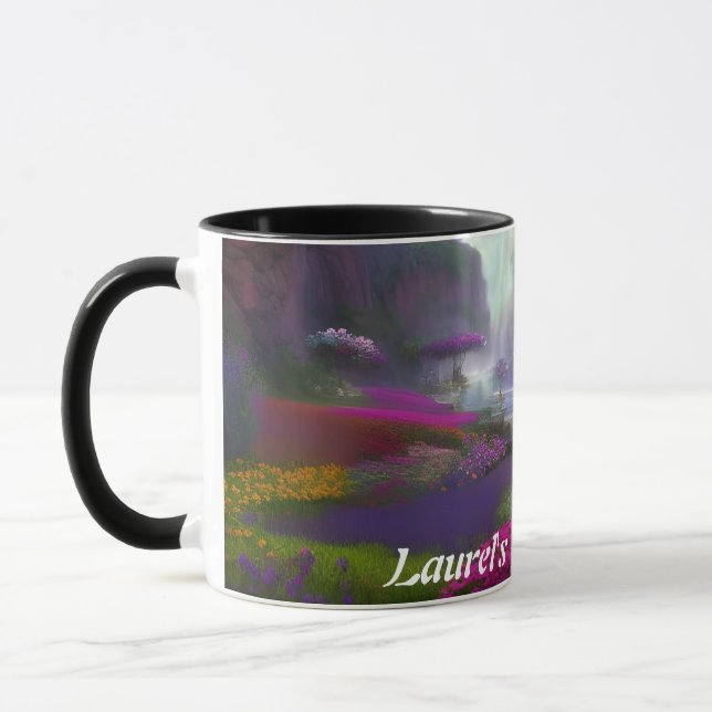 Laurel's Morning Tea Personalised Customisable Mug (Left)