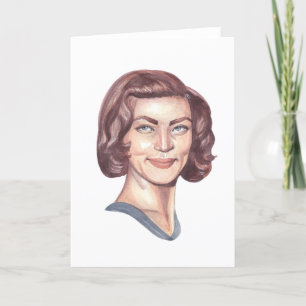 Lauren Bacall Portrait Greeting Card