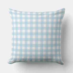 Lauren Gingham Blue Cushion