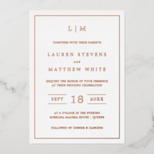 Lauren Monogram Elegant Wedding
