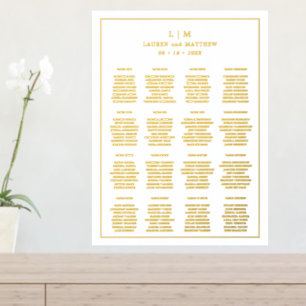 Lauren Monogram Elegant Wedding Foil Prints