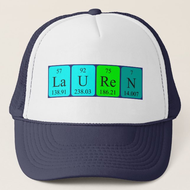 Lauren periodic table name hat (Front)