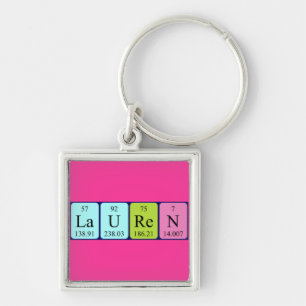 Lauren periodic table name keyring