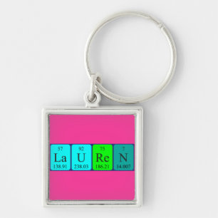 Lauren periodic table name keyring