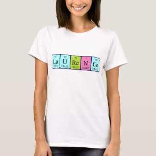 Laurence periodic table name shirt