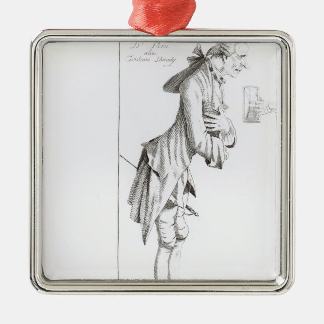 Laurence Sterne Metal Ornament (Front)