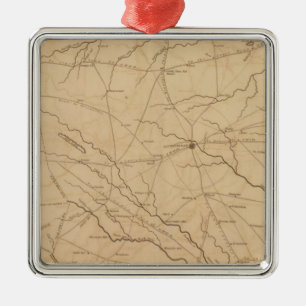 Laurens District, South Carolina Metal Tree Decoration