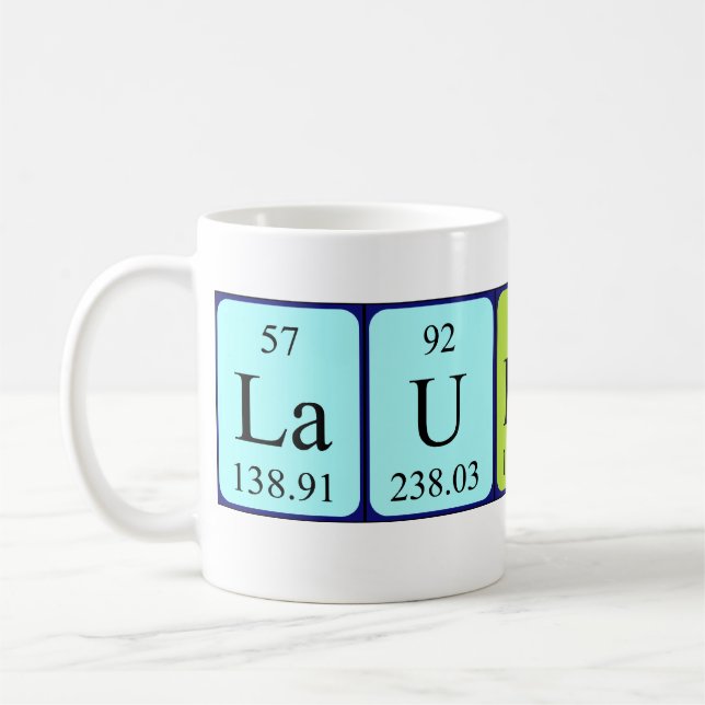 Laurens periodic table name mug (Left)