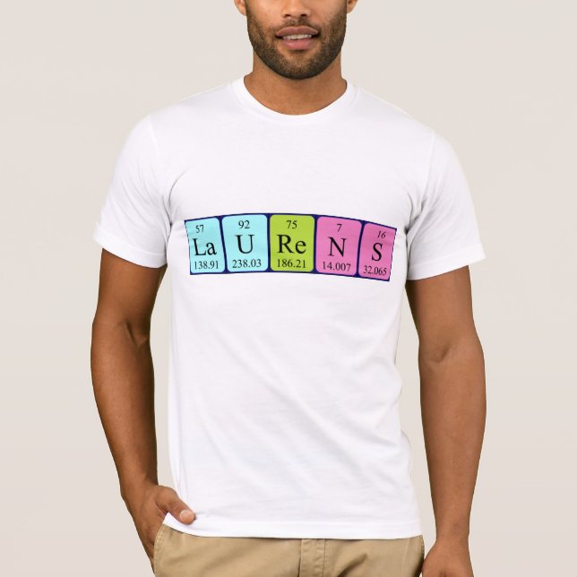 Laurens periodic table name shirt (Front)