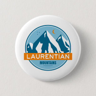 Laurentian Mountains Quebec Canada 6 Cm Round Badge