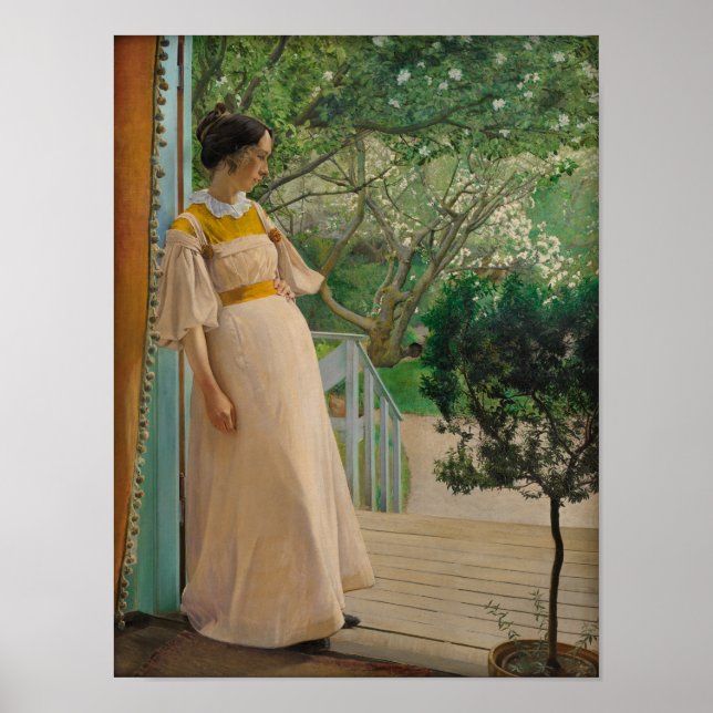 Laurits Andersen Ring In the garden door CC0495  Poster (Front)