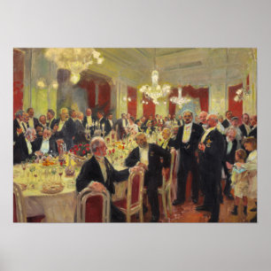 Laurits Tuxen Leaving the Table Poster